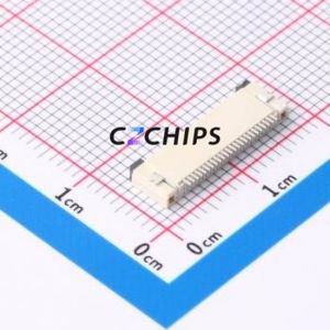 FPC-0.5FX-24PWCR-H20 FFC/FPC Connector SMD,P=0.5mm,Horizontal Mount Connector Flip Cover Type Bottom Contact 24P 0.5mm - Product Image 2