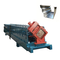 Machine de formage à froid pour gouttières et descentes d'eau en métal, personnalisée, à commande PLC, directement de l'usine