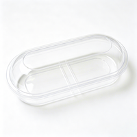 Boîte blister transparente multi-compartiments de qualité alimentaire, structure personnalisée pour bonbons et snacks séchés