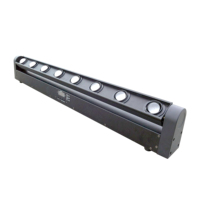 8 cabezales LED Sharpy de 10W para iluminación RGBWA con control DMX512/activación por sonido, clasificación IP33, aleación de aluminio, iluminación de escenario