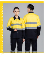 Vêtements de Travail Industriels Sur Mesure FEO Réfléchissants Haute Visibilité: Ensemble Veste et Pantalon, Tenue de Protection