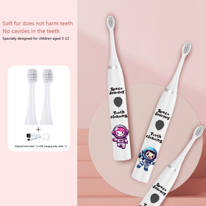 Brosse à dents électrique rechargeable pour enfants brosse à dents pour enfants Sonic poils souples charge USB pour la maison - Product Image 3