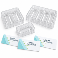 Boîte d'emballage en carton personnalisée avec insert en PET transparent et étiquettes adhésives