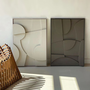 Pittura a mano <span class=keywords><strong>in</strong></span> arenaria tridimensionale minimalista stile europeo hotsale, pittura decorativa per soggiorno - Product Image 2