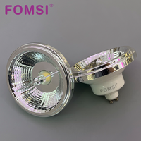 FOMSI 7W AR70 AR111 GU10 Spot LED avec couvercle en plastique et corps en aluminium, ampoule LED AR111 AC85-265V