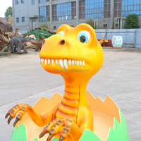 Pour modèles animatroniques, décorations d'œufs de dinosaures en fibre de verre
