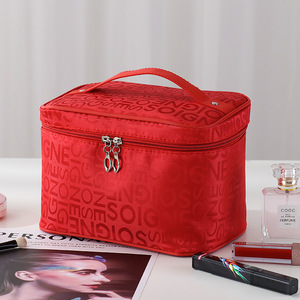 Korean Version Portable Travel Cosmetic <b>Case</b> Large Capacity Eco-friendly Reusable Waterproof <b>Makeup</b> Bag Zipper Durable - Product Image 6