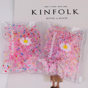 Élastiques colorés en sachets, jetables, de style coréen, pour la vente en gros, adaptés aux adultes et aux enfants, élastiques portables. - Product Image 4