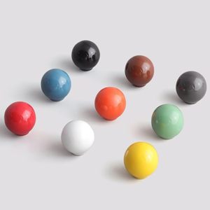 BAOCHUN gekleurde keramische kastdeurknoppen, eenvoudige kledingkastladeknoppen, enkelvoudige gat meubelknoppen - Product Image 2