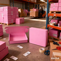 Boîte d'expédition en carton ondulé personnalisée avec insert, grand format, pour cosmétiques et soins de la peau, avec logo imprimé, conception gratuite