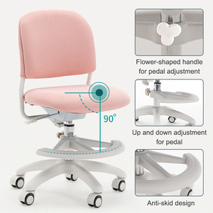 Chaise d'étude ergonomique pour enfants avec certification EN71 et siège réglable en hauteur pour la maison, le bureau et la chambre des enfants - Product Image 5