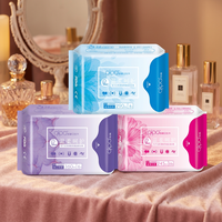 Serviettes hygiéniques jetables Qianye Factory pour femmes, usage nocturne, en fibres de bambou super absorbantes, avec ailettes, sans puce anionique, anti-fuites