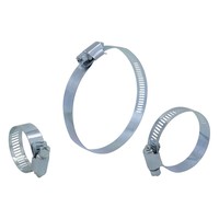 Collier de serrage de type américain, largeur de bande 8 mm 12,7 mm, en acier au carbone galvanisé et acier inoxydable, pince de fixation réglable pour tuyaux, approvisionnement en vrac