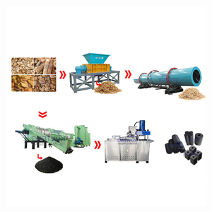 Hoàn Chỉnh Chacoal Than Bánh Dây Chuyền Sản Xuất Than Cube Máy Làm Than Làm Từ Rơm Gỗ Thấy Bụi - Product Image 1