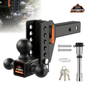 Soporte de enganche de <span class=keywords><strong>remolque</strong></span> ajustable AUTOBOTS de 6 pulgadas de caída, 16500 libras, compatible con receptor de 2 pulgadas para camiones, SUV, RV, con doble bloqueo de seguridad - Product Image 1