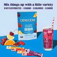 Sachets de poudre d'électrolytes OEM avec magnésium, vitamine C, zinc, boissons de récupération après l'entraînement pour les passionnés de fitness