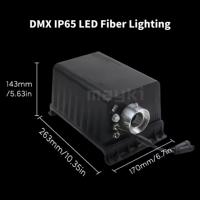 Lumières à fibres optiques pour piscine, lumières à fibres optiques LED étanches IP65 pour l'éclairage extérieur des arbres de jardin