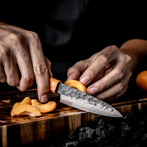 Grandsharp Premium Kitchen Cuchillo para pelar de 3,5 pulgadas Japonés 67 capas Acero de Damasco Cuchillos para pelar Ébano y mango de madera solidificada - Product Image 2