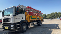 Camion pompe à béton HB37V 37M avec châssis Sinotruk