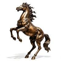 Sculpture Moderne de Cygnes en Bronze avec Technique de Coulée et Impression Sérigraphique