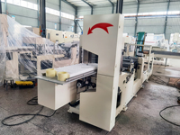 Kleinunternehmen 12-Fach Automatische PLC-Gesteuerte Hochgeschwindigkeits-Papierservietten-Falt- und Schneidemaschine mit Motor & Getriebe