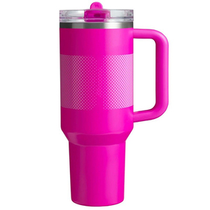 Tie Dye Ocean Blue 40oz Vaso Tazas Acero inoxidable Aislamiento al vacío H2.0 Taza Cerveza Botella de agua Tazas con asa - Product Image 3