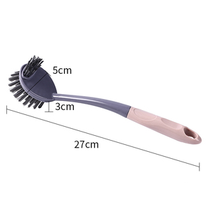 Brosse de lavage de vaisselle d'usine, brosse de lavage de vaisselle debout bon marché, brosse de lavage de vaisselle de haute qualité avec ventouse - Product Image 2