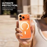 Coque Premium Transparente en TPU et PC pour iPhone 17 18 Pro Max, Compatible avec la Recharge Magnétique, Antichoc