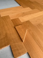 Parquet en chevrons Bowin, chêne de qualité AB, stratifié multicouche, 14/3 mm, surface lisse brossée légèrement, huilé UV