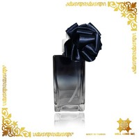 Atomiseur de parfum cylindrique en verre personnalisé Well Lord Inc. 100ml/200ml/300ml avec sérigraphie, décoration florale et logo – Taïwan