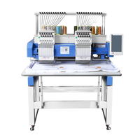 ZHIYU Nouvelle Machine à Broderie Informatisée à Double Tête 12 Aiguilles, Plate, à Moteur, pour Usage Domestique, Fonctionnement Automatique, Haute Performance de Broderie