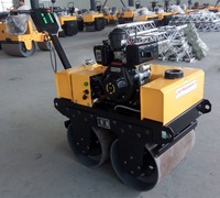 Compacteur vibrant portatif à double tambour pour asphalte et sol, idéal pour la réparation routière, de bonne qualité