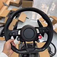 Volant en fibre de carbone noir en gros pour Audi Rs Rs3 Rs4 Rs5 Rs6 Rs7 A3 R8 A4 A5 A6 A7 A8 B9 A5 S3 S4 S5 S6 S7