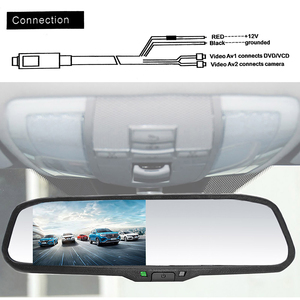 Smartour 4.3 "écran Starlight Vision nocturne caméra de recul <span class=keywords><strong>Fisheye</strong></span> voiture caméra ensemble pour Toyota voiture moniteur caméscope - Product Image 4