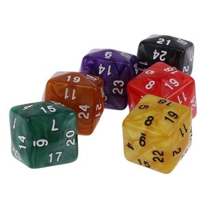 Vente en gros de dés à douze faces en acrylique transparent de couleurs mélangées aléatoires, personnalisés, pour les jeux de divertissement - Product Image 2