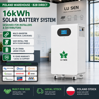 Batterie murale ou au sol LiFePO4 51,2V 16kWh 314Ah 10KW, prête pour l'entrepôt UE, pour système de stockage d'énergie solaire résidentiel pour villa