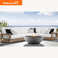 2023 chanouwell rond extérieur foyer Patio jardin barbecue essentiel maison luxe marbre foyer canapé