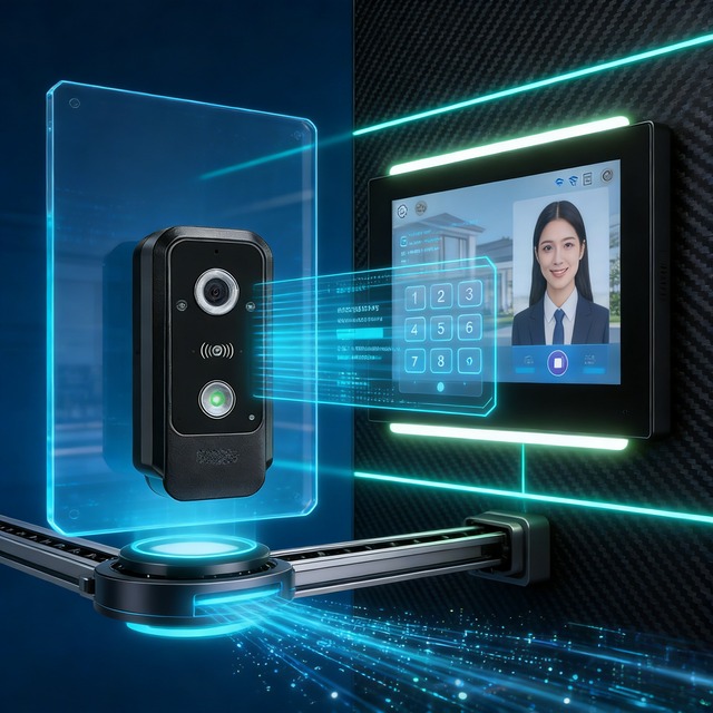 Reliable 2 Wire Video Door Phone With All-weather Design and Wide Viewing Angle for Gated Communities and Villas