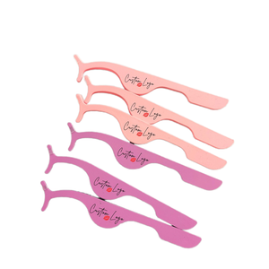 Herramienta Aplicadora de Pestañas de Acero Inoxidable con Punta Suave, Empaque Personalizado, Pinzas para Extensión de Pestañas - Product Image 1