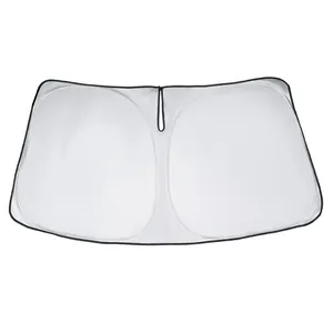 Polyester silver fabric front car sunshade two circle car sunshade for Audi A6 2021