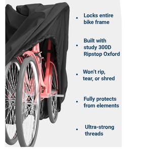 Housse résistante aux intempéries personnalisée Housse étanche à l'eau pour vélo Housse anti-poussière pour vélo avec sac à cordon - Product Image 6