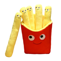 Peluches alimentaires Kawaii personnalisées, super douces, en forme de frites, jouets en peluche pour enfants, créatives, simulées, frites en peluche, maille
