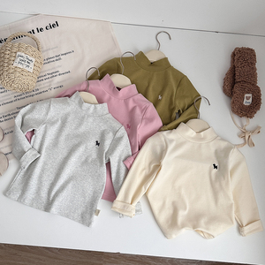 Purorigin Casual medio cuello alto Top Camiseta de manga larga Niño niña camiseta española <span class=keywords><strong>Ropa</strong></span> Para Ninas niñas <span class=keywords><strong>Ropa</strong></span> Interior camisas - Product Image 3