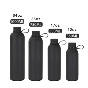 Botella de agua de acero inoxidable sin BPA de 1000ml, 750ml, 500ml, 350ml, botella de agua de acero inoxidable de doble pared con aislamiento al vacío de 1 litro - Product Image 2