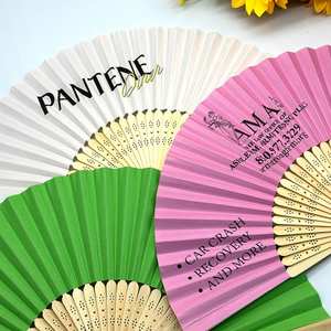 Abanicos Plegables Personalizados de Tela y Bambú, Abanicos Artesanales Personalizados para Publicidad, Eventos y Regalos - Product Image 3