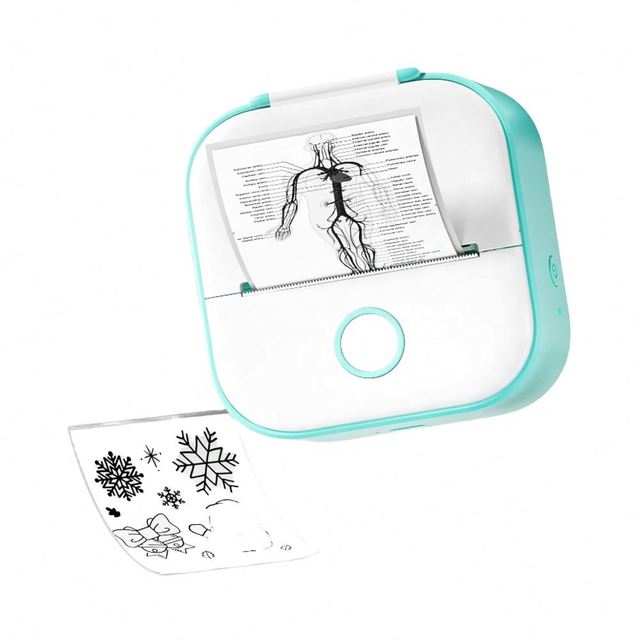 Phomemo T02 Portable Mini Thermal Photo Printer 203 Dpi Bluetooth Connectivity for IOS Android Mobile Phones Plastic Paper