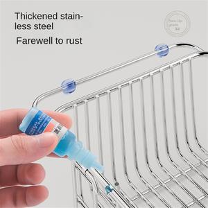 Modern Stainless Steel Kitchen Drain Rack Retractable Drain Basket Dish <b>Storage</b> & Cleaning Rack for Hotel Use Eco-Friendly - Product Image 4