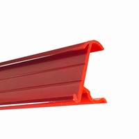Etiquette d'étagère en plastique PVC pour supermarché au détail personnalisée Talker Bande de billets en plastique Bande de données d'étagère PVC en plastique pour étagère d'entrepôt