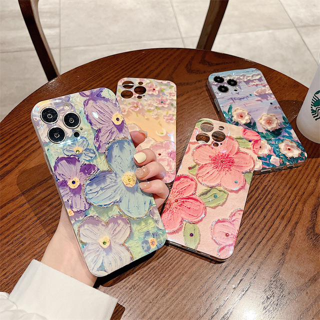 Wholesale With for iPhone 15 14 13 Pro Max Case Art for Girl Women Transparent TPU Bumper Clear Phone Case Designed Full Inch