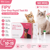 Kit de Prueba Rápida de Antígeno FeLV Felino, Casete de Prueba Rápida para el Virus de la Leucemia Felina, Caja de 10 Pruebas